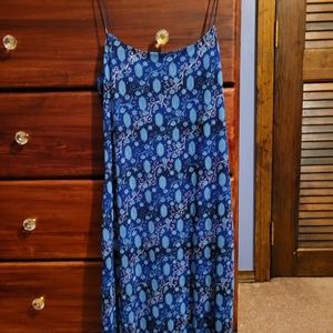 Byer Too! California Blue Diamond Dress Spaghetti Straps Women's Size Medium M